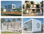 Customized Modern Luxury Steel Houses with Toilet Tiny Homes Prefabricated Home