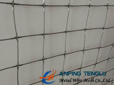 Stainless Steel Rope Mesh With Square Openings, Decoration & Safety Usage