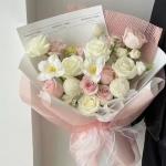 White thickened Gift Wrap Waterproof Florist Bouquet Wrapping Paper Korean