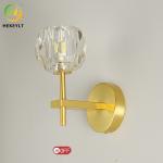 Metal Nordic Crystal Wall Lamp For Aisle Luxury Modern Decorative