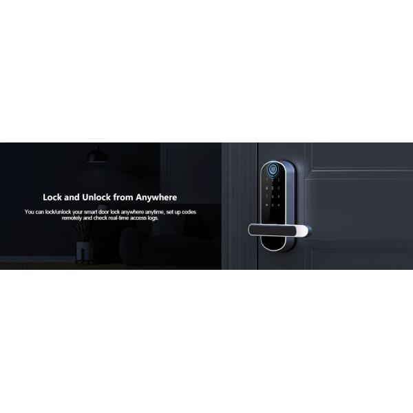 Smart Keyless Wifi Fingerprint Door Lock Biometric Digital For Business