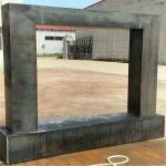 Stylish Artificial Fountain Corten Steel Cascade For Home Garden Decoration