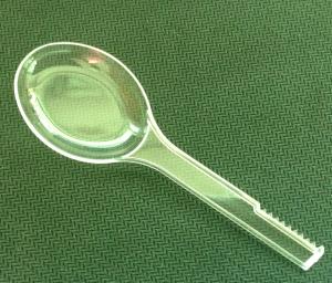 Wholesale individual package Ice cream scoop in clear lucite 89 mm length round head small plastic spoon from china suppliers