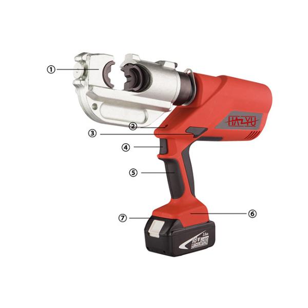 Lineman Tools Crimping range 16-400mm2 Battery Multi-Functional Crimping Tool