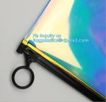 pencil case zipper slider travel cosmet bag, slider zipper clear transparent pvc