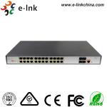L3 Managed PoE Switch POE Fiber Media Converter 24 Port 10 / 100 / 1000 Base -T