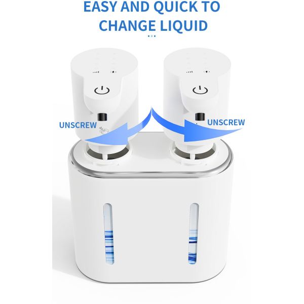 Portable Automatic Foaming Soap Dispenser 400MLX2 Capacity Sensor Soap Dispenser Automatic Kitchen Liquid Soap Dispensers