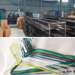 Painted Metal Clothes Wire Hanger 16 Inch Long 2.2mm Dia For Dry Cleaner