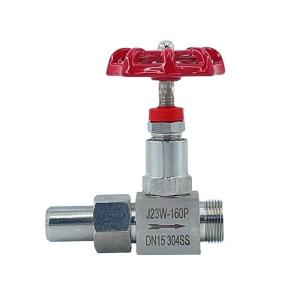 Wholesale High Pressure Stainless Steel Industrial Needle Valve with Male Thread DN6-DN15 J23W -160p from china suppliers