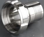 SMS 50.8mm Stainless Steel Hose Couplings With Toothed Hose Shank Nut