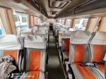 Diesel LHD Yutong Used Coaster Bus 55 Seats Bus Blue White 2014 Year ZK6118