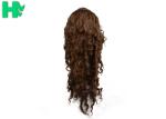 Curly Colorful Long Synthetic Wigs Non Remy Hair Ventilate Comfortable