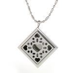 Stainless Steel Hollow Cutting Square Shape Perfume Scented Essential Oil