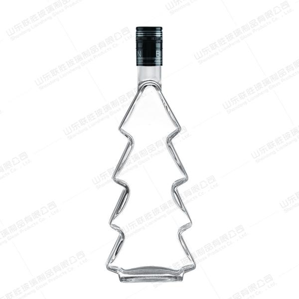 Hot Vodka Brandy Frosted Wine Glass Bottles 330ml Screw with Healthy Lead-free