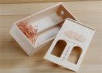 Finished Personalised Wooden Wine Box , 2 Bottles Wooden Wine Boxes With Sliding