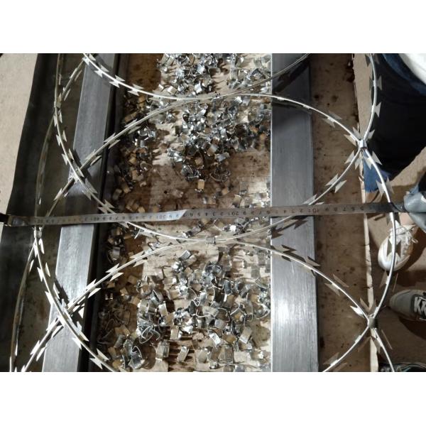 500mm Diameter Bto-30 Flat Wrap Razor Wire Barrier Form