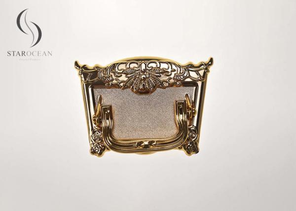 Luxury Design Gold Plating Plastic Coffin Handles Gold Plating 100kg Lift Weight
