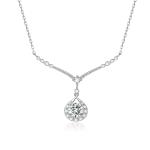 Exquisite Fashion 18k Gold Lab-Grown Diamond Pendant Beautiful Pendant White