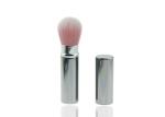 Goat Hair Retractable Foundation Brush Flexible Blush Brush With Metal Handle