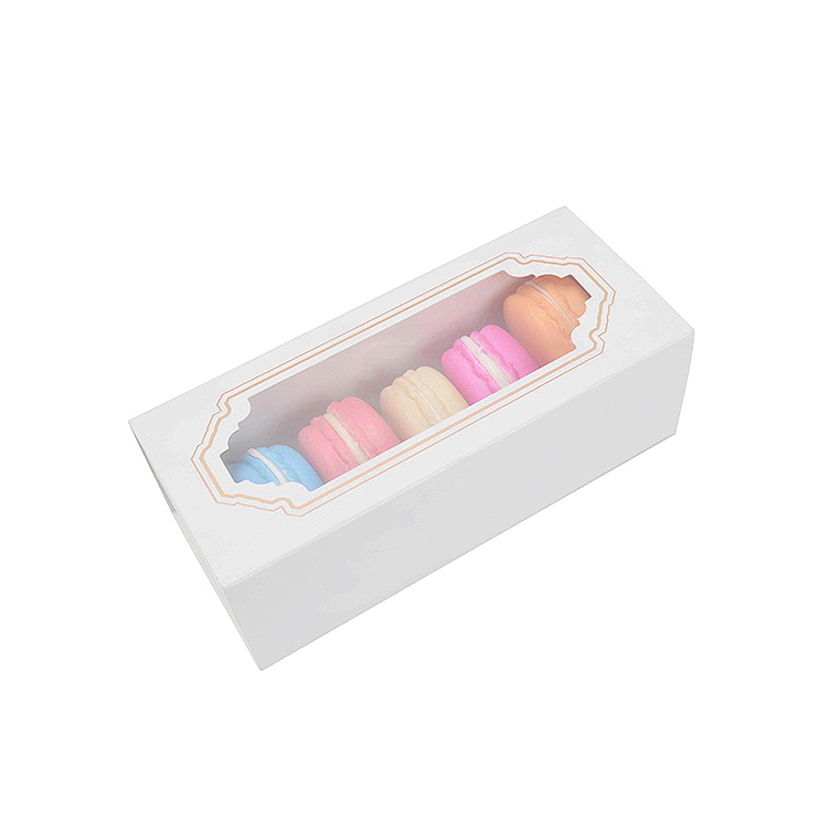 CMYK Custom Food Paper Cardboard Packing Bakery Cake Chocolate Box With Window
