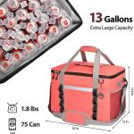 Leak Proof Insulated Cooler Bag Soft Sided No Leak Backpack Cooler 75 Can