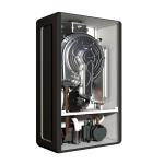 Black Case Condensing Combi Boiler 24kw 42Kw Wall Mounted Electric Condensing
