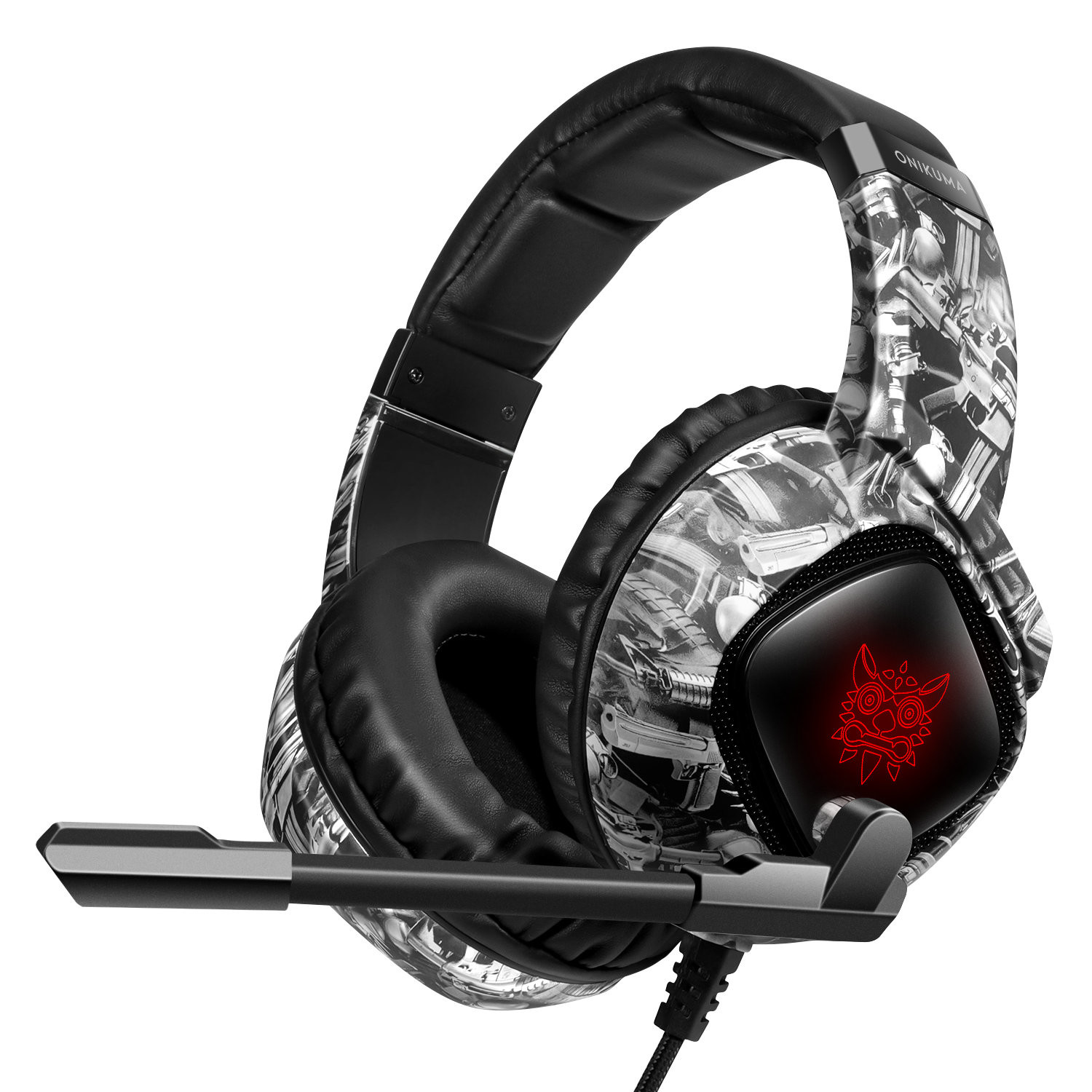 3.5mm 117dB Onikuma K19 PC Gaming Headphone With LED Light