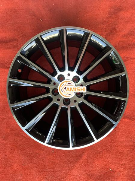 Black 19 Inch AMG Multi Spoke Wheels ET52 Alloy Rims For Mercedes Benz C Class