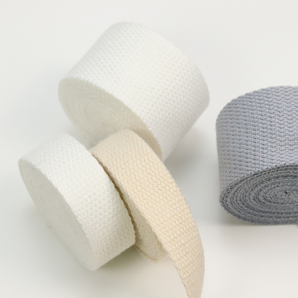Plain Design Black Cotton Ribbon ODM 100 Cotton Grosgrain Ribbon