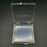 Blue Silk Printed Bottom Gel Pak Boxes Display Transport Components Sample SGS