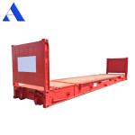 40ft 40' Steel Corten Steel Flat Rack Shipping Containers with Plywood Floor and