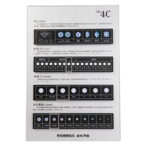 Wholesale Brown Diamond 4c Chart Board Identification Plate Standard For Jewelry Shop from china suppliers