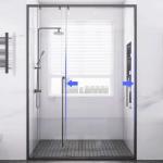 Stainless Steel Shower Glass Profile SUS304 Glass Shower Door Hardware