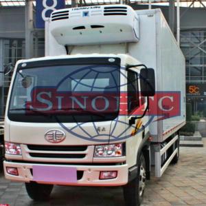 Wholesale 8 - 12 Tons Refrigerated Box Truck , 6 Wheels 4x2 Drive Freezer Box Truck from china suppliers