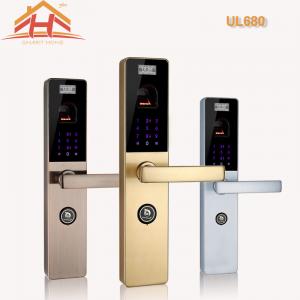 Wholesale Touchscreen Biometric Door Lock Residential With Fingerprint Scanner , Voice Prompt from china suppliers
