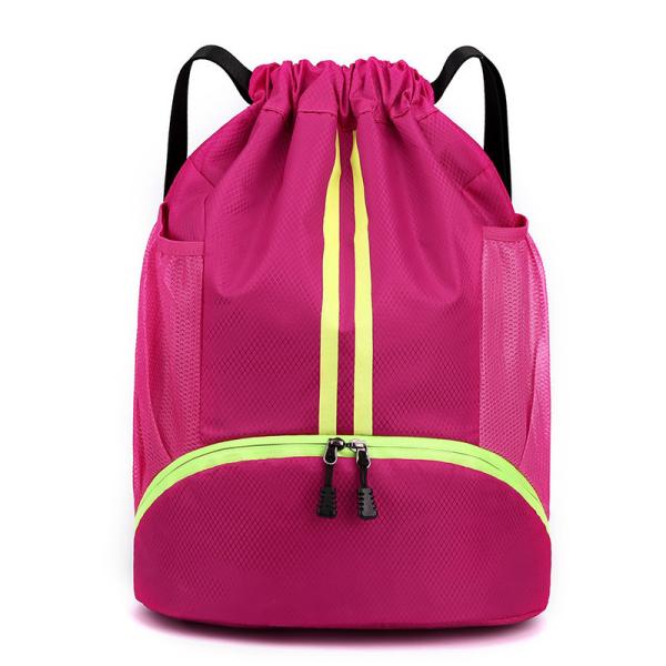 BUNDLE POCKET DRAWSTRING BACKPACK PORTABLE BASKETBALL BAG DRY WET SEPARATION SWIMMING BAG OUTDOOR SPORTS MULTI-FUNCTIONA