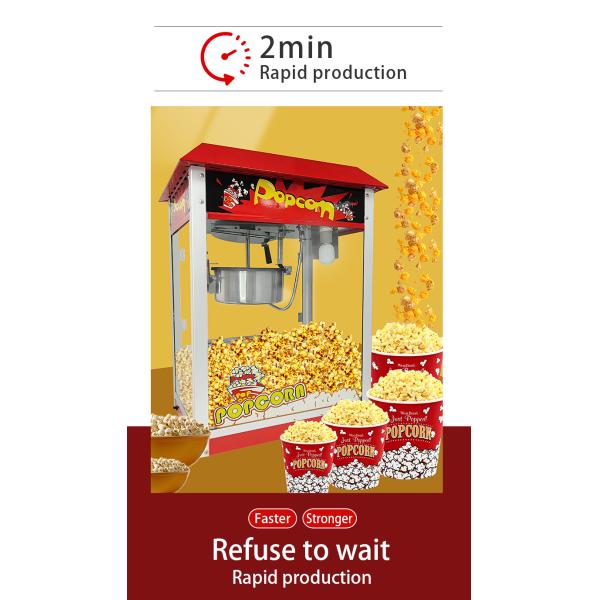 Large Capacity Electric Popcorn Maker Machine for Cinema and Shopping Malls at Home