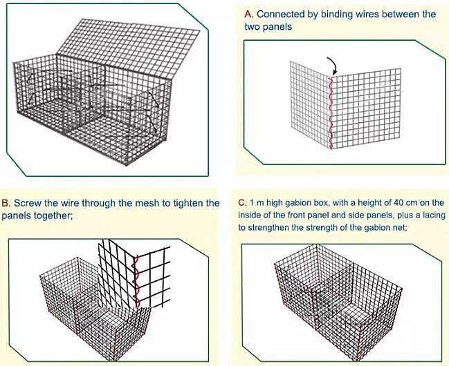 FSC Gabion Baskets 2mx1mx1m