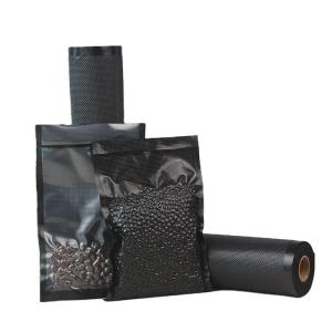 Wholesale Clear Black Vacuum Sealer Bags 11x50 4mil 90mic Moisture Barrier from china suppliers