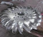 500m High Head Pelton Turbine Runner With two Nozzles and forged CNC machining