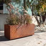 Garden Corten Steel Span Large Planter Box Rusted Weathering Steel for Farmhouse