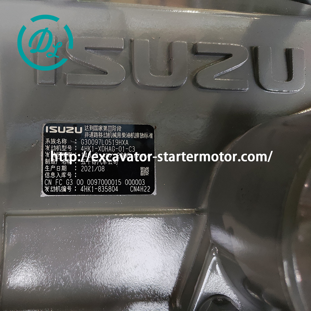 4HK1XKSC-03 133KW Excavator Engine Assembly 4HK1-XDHAG-01-C3 ISUZU