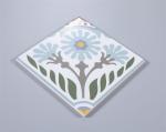 Acid-Resistant Gray And Green 20x20cm Ceramic Rustic Tile For Dining Room And