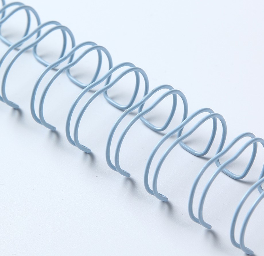 Nylon Coated 0.25'' Metal Spiral Wire , A4 Bookbinding Twin Ring Wire