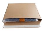 Corrugated 28pt 550gsm Kraft Mailing Box Self Sealing