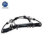 Screw Type Connection Rear View Camera Cable Heavy Duty Trailer Cable Coil With