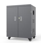 250V 54 Units Ipad Charging Cart On Wheels Galvanized