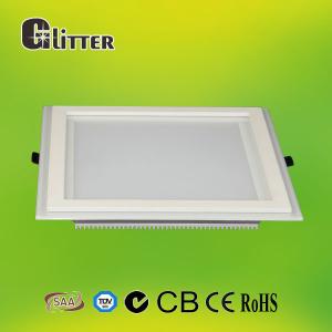 Wholesale High efficiency square SMD 3014 30w glass downlight with CE, CB, GS, SAA certificate from china suppliers