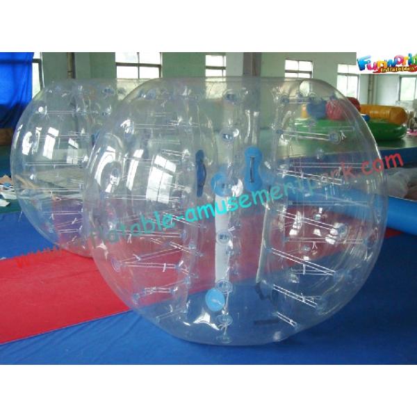 Colorful Large Inflatable Soccer Bubble Ball / Body Zorbing Ball Party