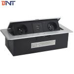 Zinc Alloy Material Tabletop Pop Up Hidden Outlet Keep Product In Stock With